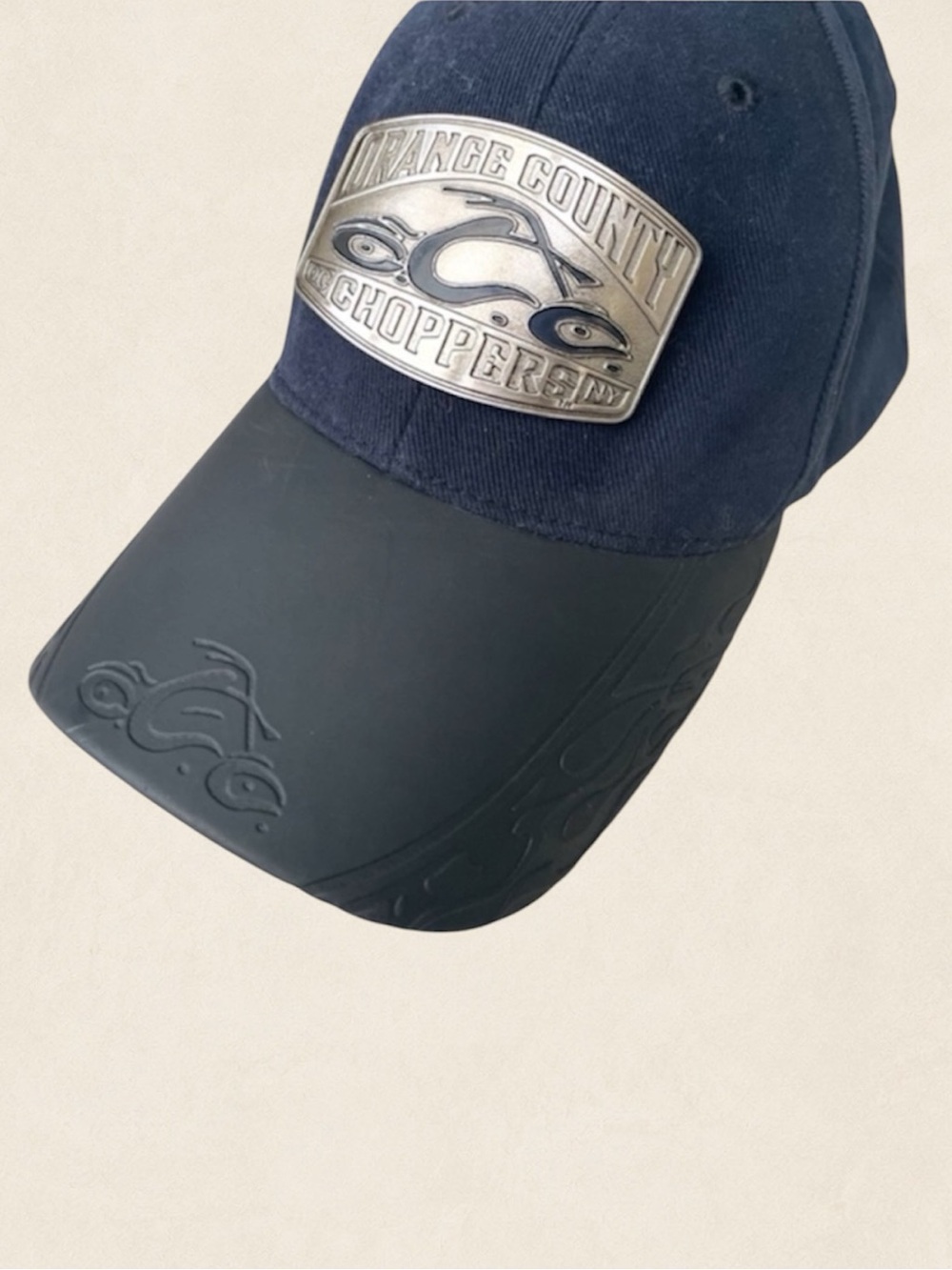 Orange County Choppers Cap Hat Motorcycle Black Navy Metallic Bikercore